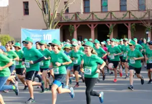 Participants running in the Tucson Shamrock Running Events on St. Patrick's Day