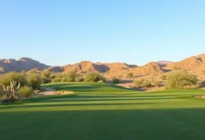 View of the Tucson National Golf Club during the Arizona Desert Classic.