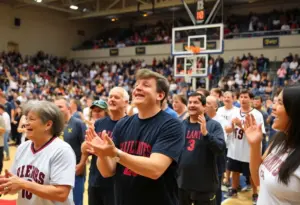 Alumni basketball game featuring former Arizona Wildcats players.