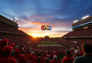 Fans cheering for the Arizona Wildcats during a double-overtime football game.