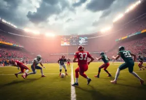 Arizona Wildcats players in action against Houston Cougars