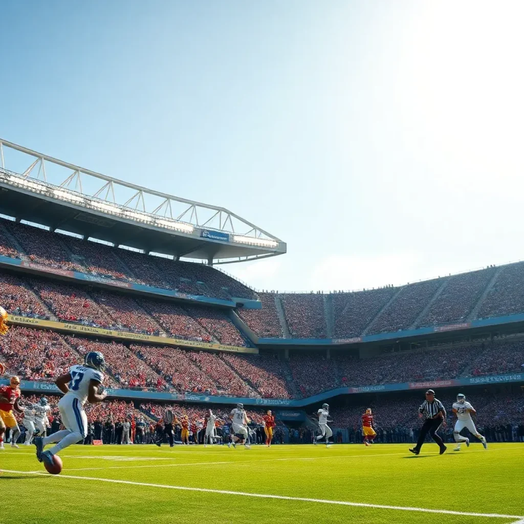 Arizona Wildcats football team playing against Oklahoma State