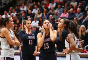 Arizona women's basketball team reflecting after a loss