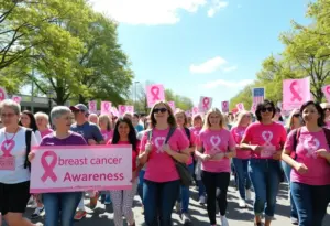 Participants at the Breast Cancer Awareness Walk in Tucson
