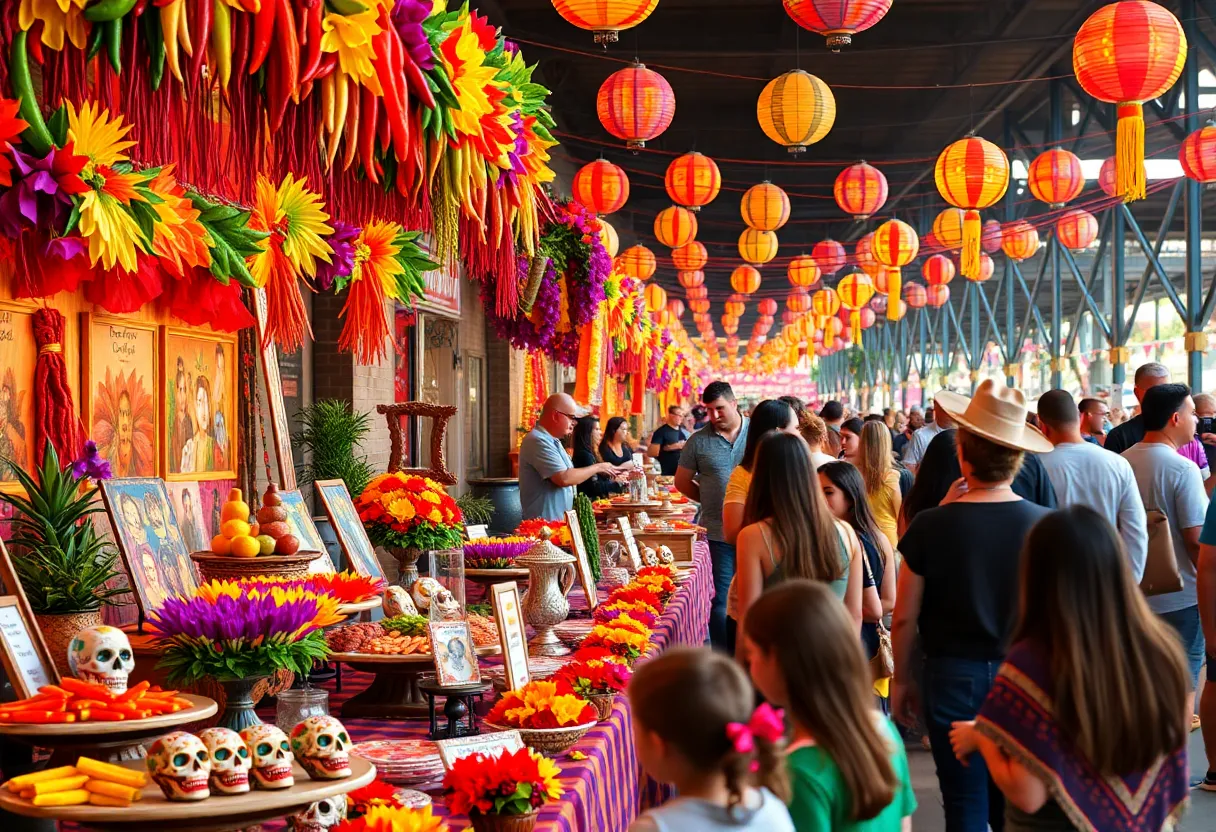Celebration at the Chiles Chocolate Day of the Dead Festival in Tucson