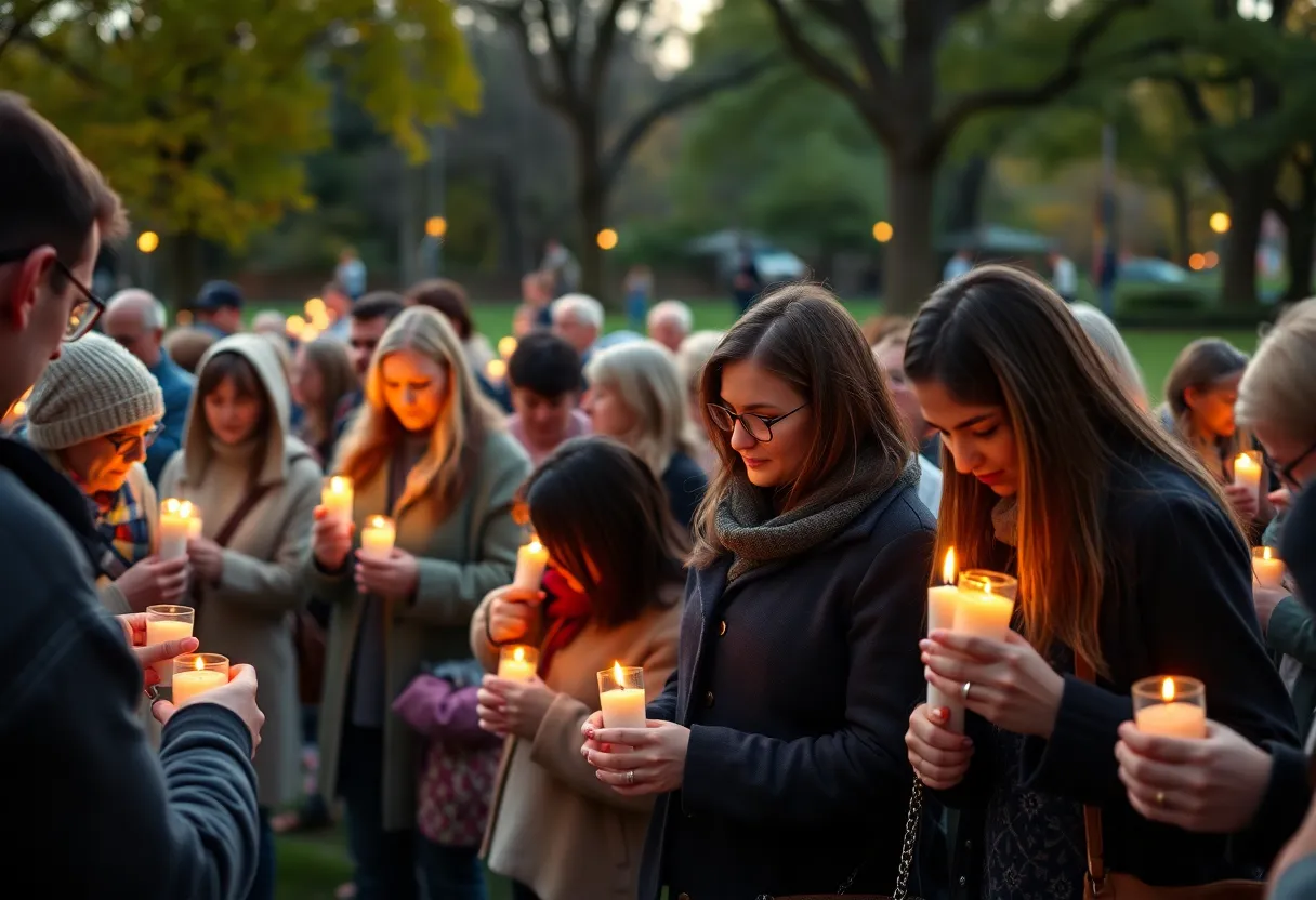 Community members gather to honor the legacy of Jerry Karches.