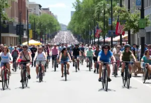 Cyclovia Tucson event showcasing biking and walking activities