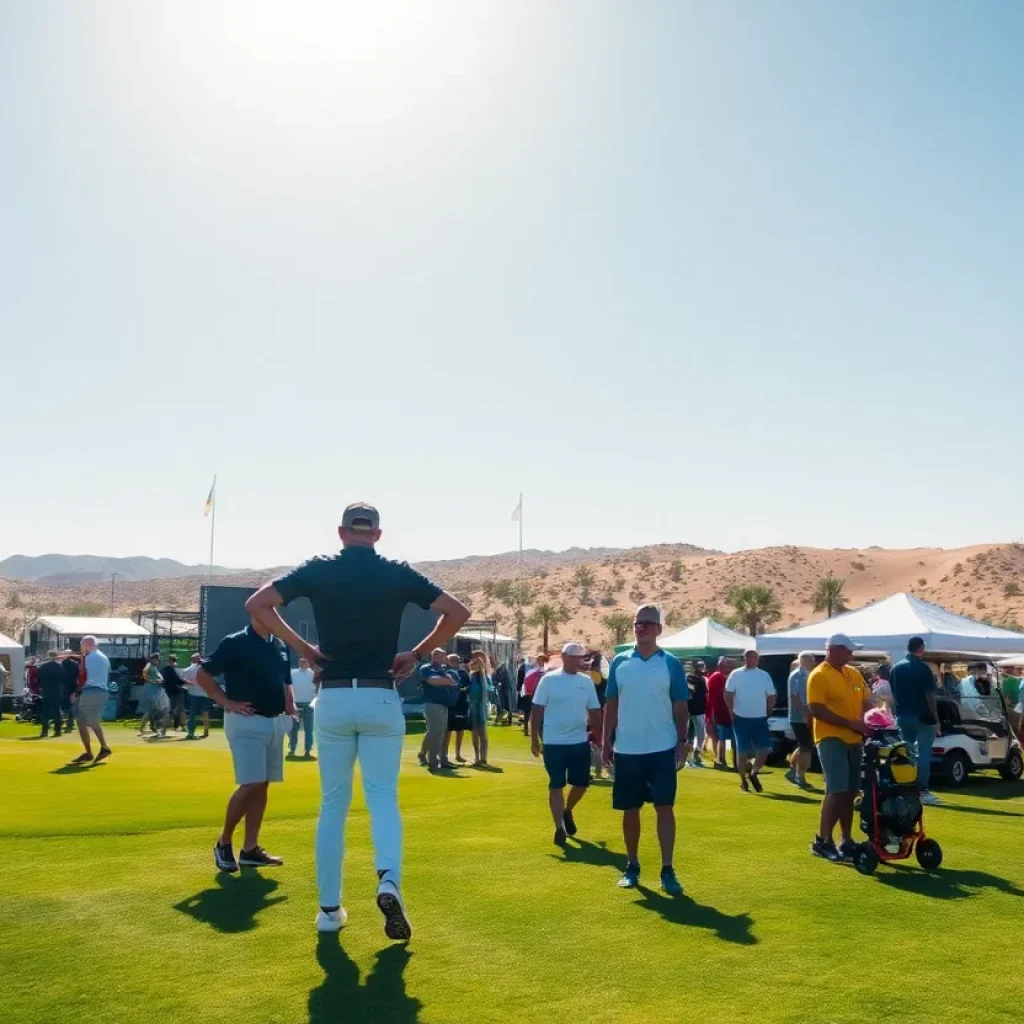 Golfers participating in the Desert Days Festival at MountainView Golf Club