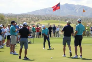 High school golf tournament at Tucson National Golf Course