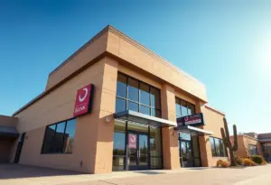 Exterior view of Enterprise Bank branch in Tucson, Arizona
