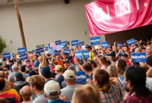 Crowd at a fundraising event for the Tucson District 6 congressional race