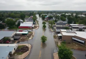 Community members in Globe Arizona cleaning up after severe flooding.