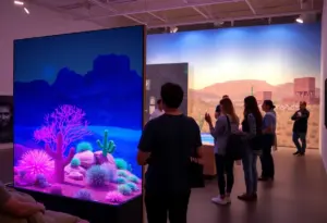 Art installations at the University of Arizona exhibition 'A Gorgeous Excitement'