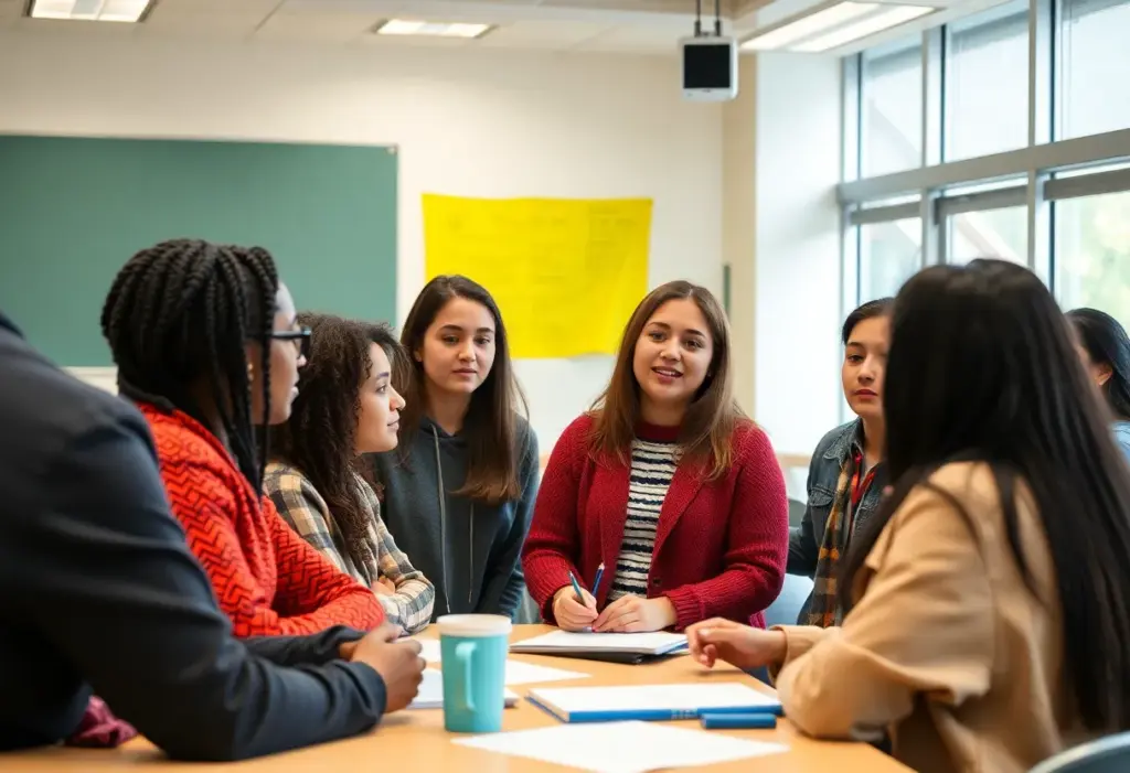 Students participating in an educational workshop aimed at combating antisemitism