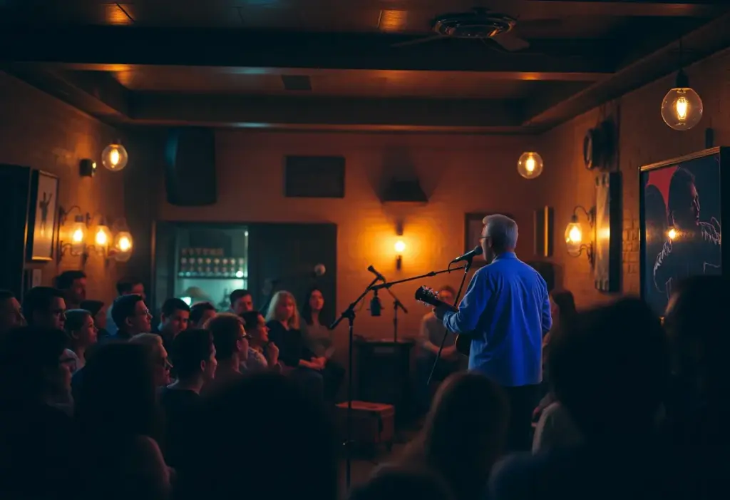 Justin Fernandez performing live at Owl's Club