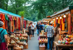 Local artisans display handmade goods at the Made in Tucson Market