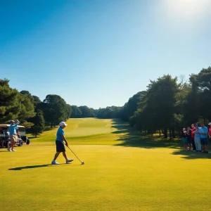 Young golfer competing at the Arizona Junior Open Championship