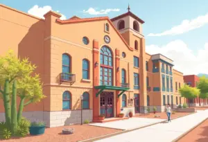 Historic Morrow Education Center building in Tucson