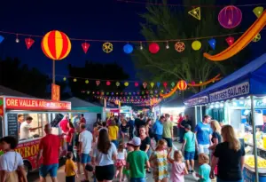 Festival attendees enjoying food and music at Oro Valley Festival