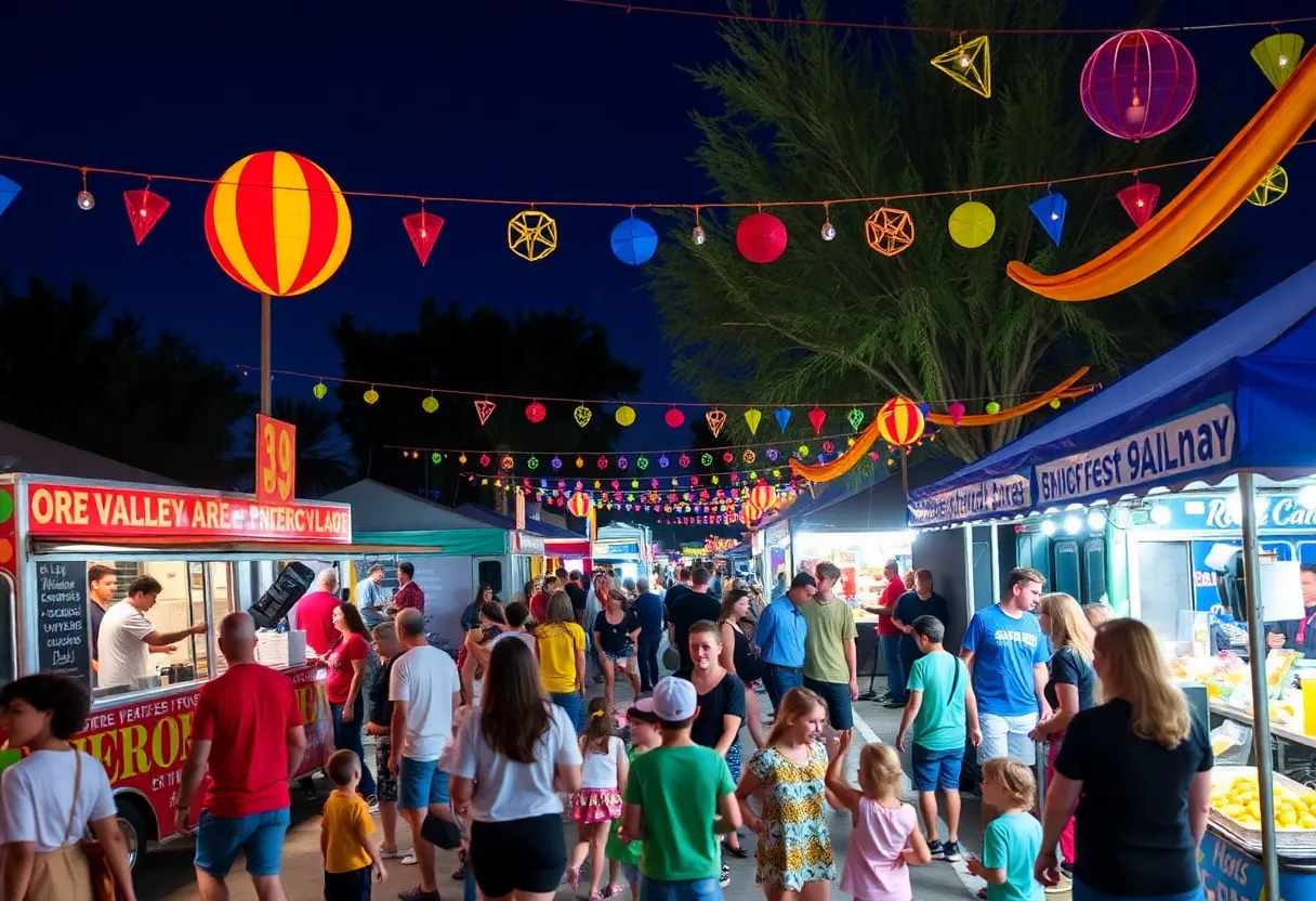 Festival attendees enjoying food and music at Oro Valley Festival