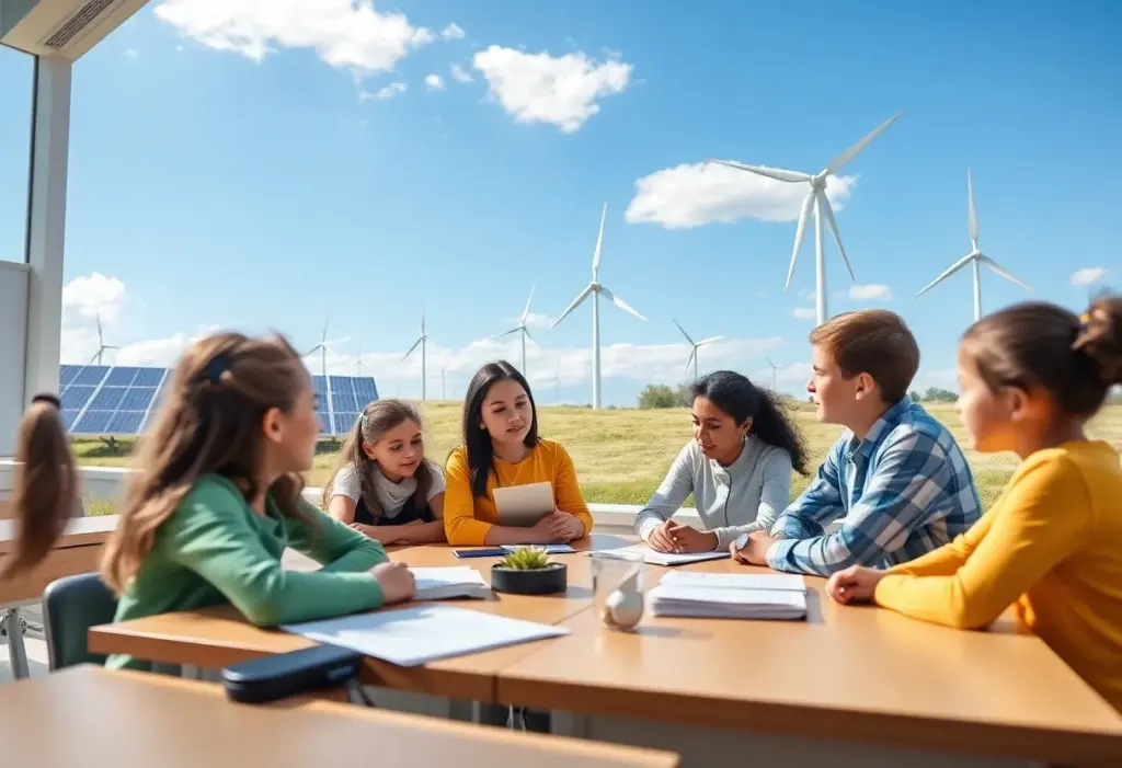 Students in a renewable energy program at Pima Community College