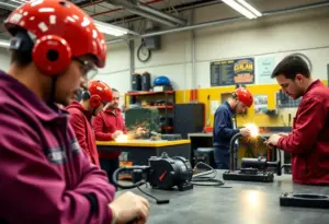 Vocational students engaged in hands-on training at Pima JTED