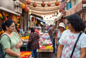Community market featuring Pima Provisions products in Tucson.