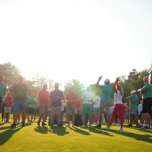 Players participating in the SaddleBrooke Charity Golf Classic.