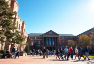 Savannah Guthrie interacts with students at the University of Arizona campus.