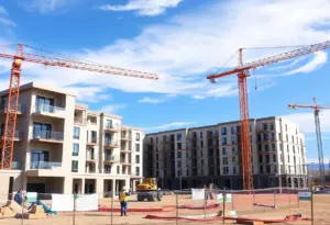 Construction site of Skyline Apartments in Tucson.