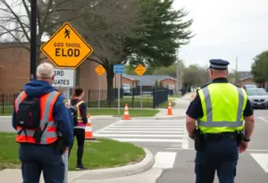 New safety measures including crossing guards and signage at Sunnyside High School