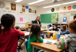 Classroom in Tucson showing students and teacher