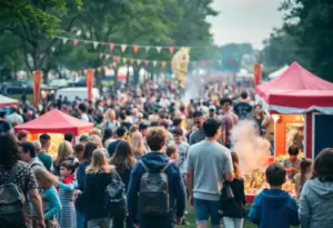Families and fans enjoying the TODAY Fan Fest activities at Reid Park in Tucson.