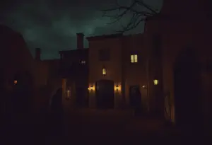 Exterior view of Tubac Golf Resort & Spa with a haunted theme