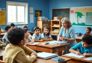 A classroom in Tucson demonstrating student engagement and quality teaching.