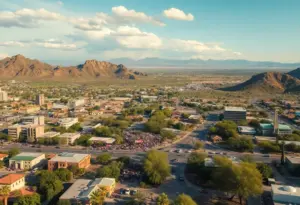 Community members protesting against the proposed data center in Tucson