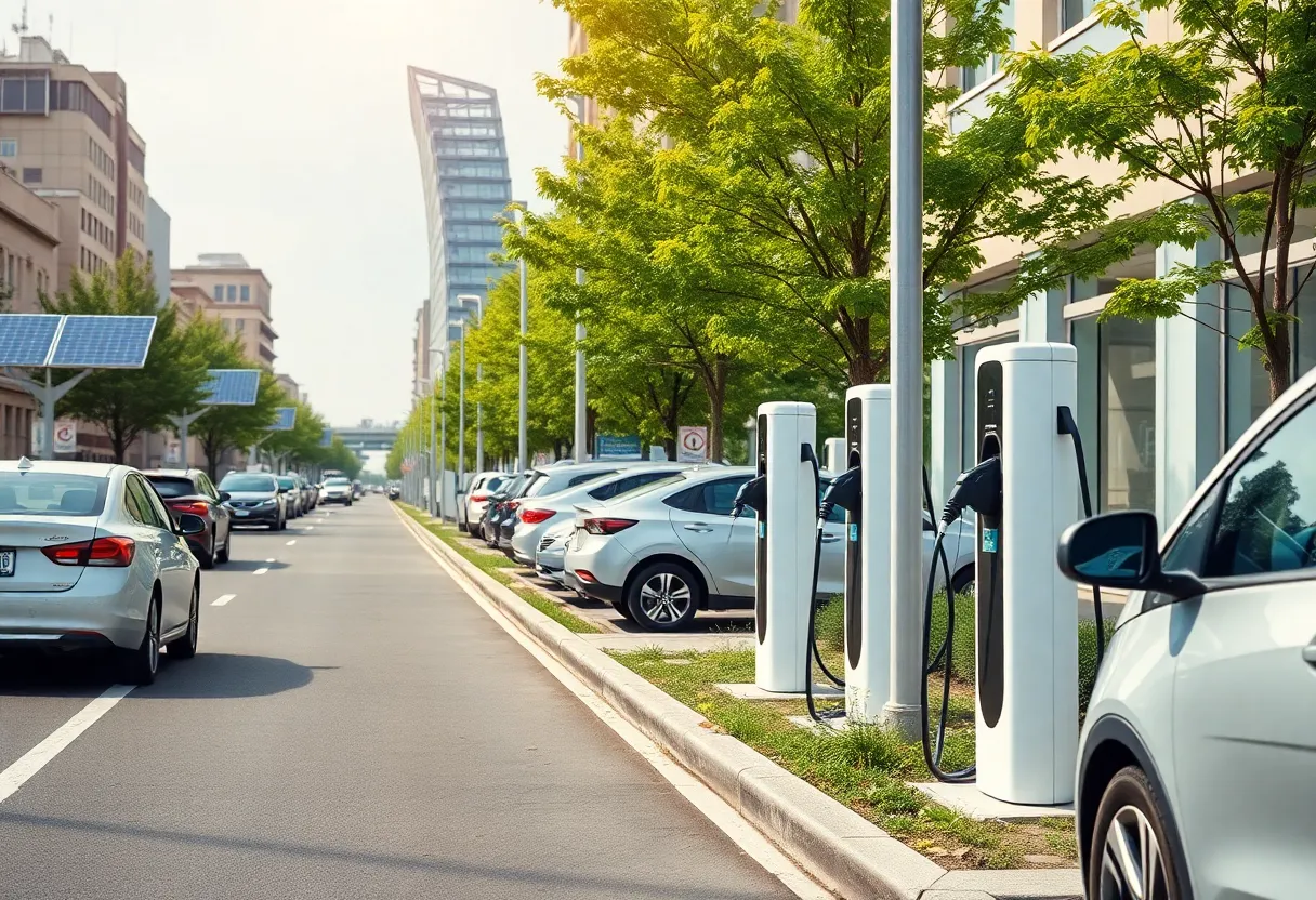 Electric vehicle charging station in Tucson