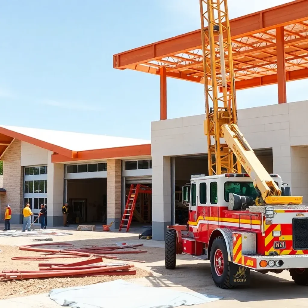 Construction of the new Tucson Fire Station 14