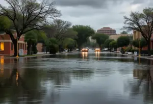 Flooded streets in Tucson after severe storms