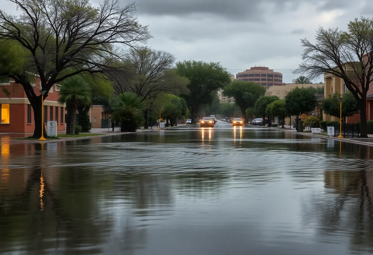 Flooded streets in Tucson after severe storms