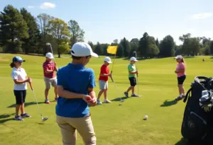 High school girls playing golf at Tucson National Golf Club