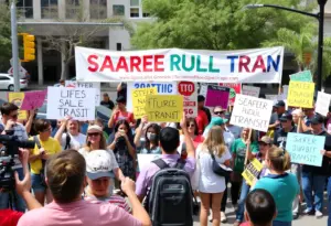 Community members at Tucson rally for public transit reform