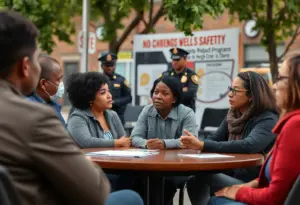Residents participating in a community meeting regarding Tucson's Safe City Initiative