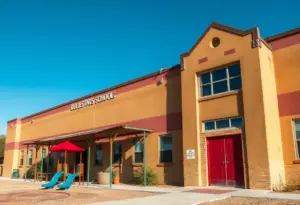 School building in Tucson showing wear and tear
