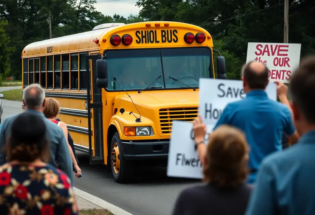 Protesters expressing concerns about transportation policy changes in Tucson