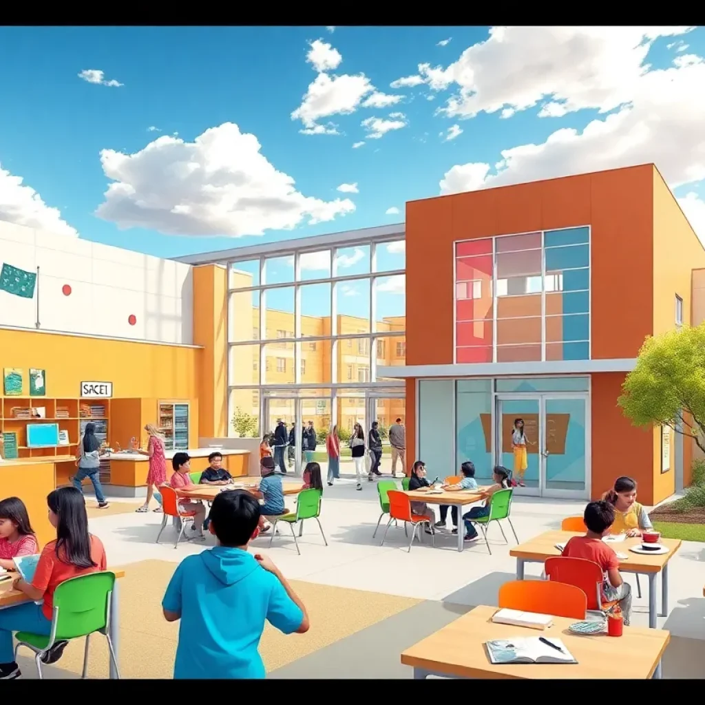 Modern classrooms with technology lab in Tucson school