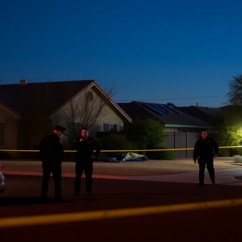Police investigating a shooting incident at a Tucson residence
