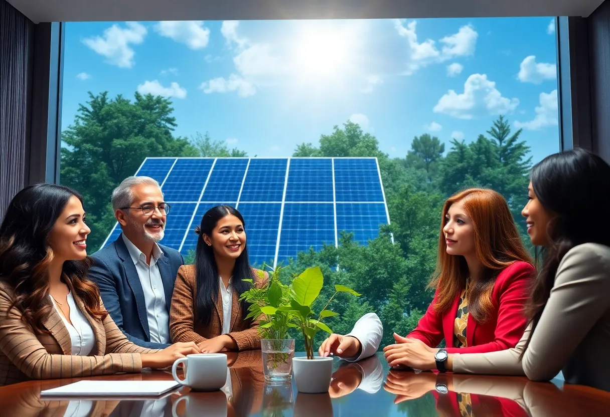 Participants of a virtual panel discussing sustainable business practices in Tucson.