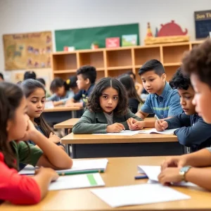 Classroom in Tucson with students engaged in learning