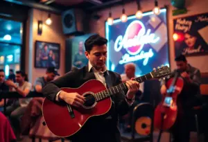 Twanguero performing flamenco at Club Congress
